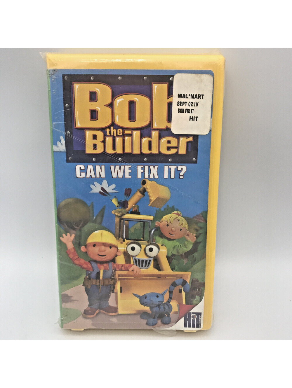 Bob the Builder Can We Fix It VHS 2001 Hard Shell Construction Kid Cartoon 45min